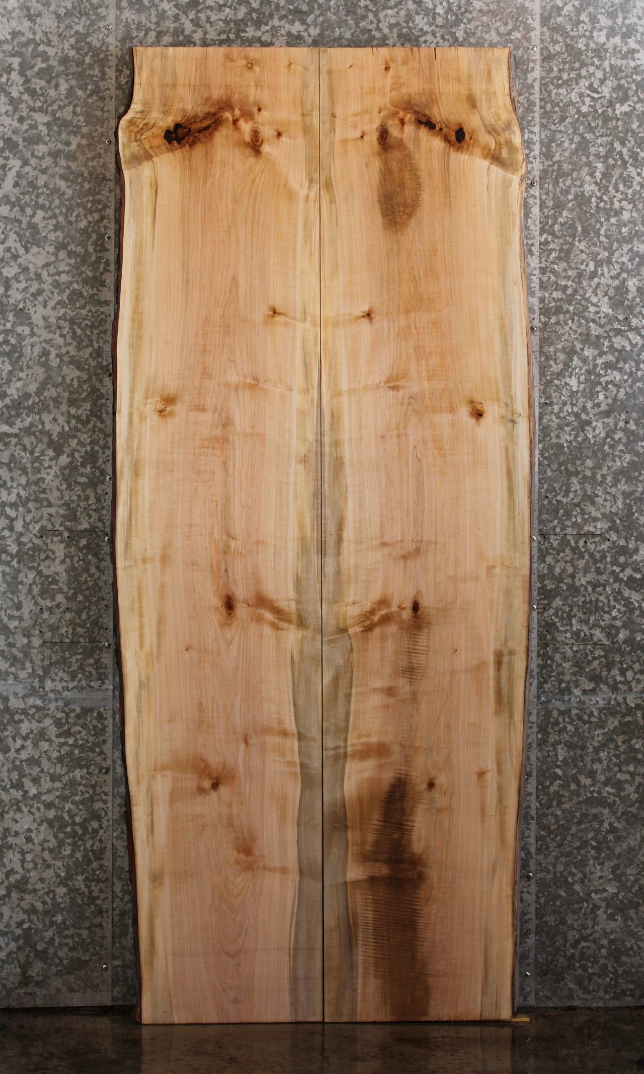 2- Live Edge Maple Dining Table Top/ Bookmatched Wood Slabs 42072-42073