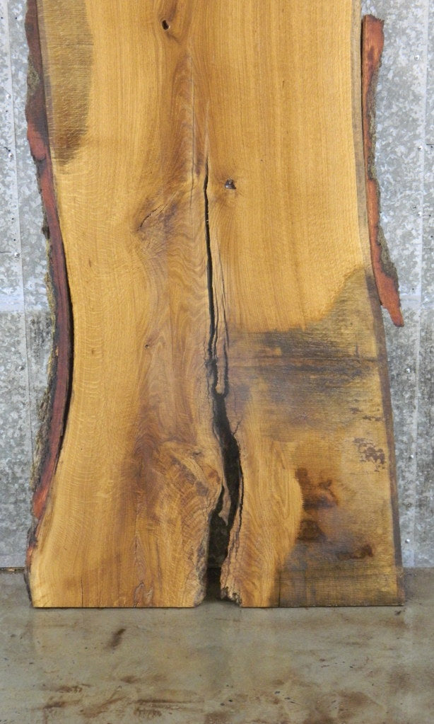 Hardwood Live Edge Slab, White Oak Bar Top, Office Desk Slab 42086