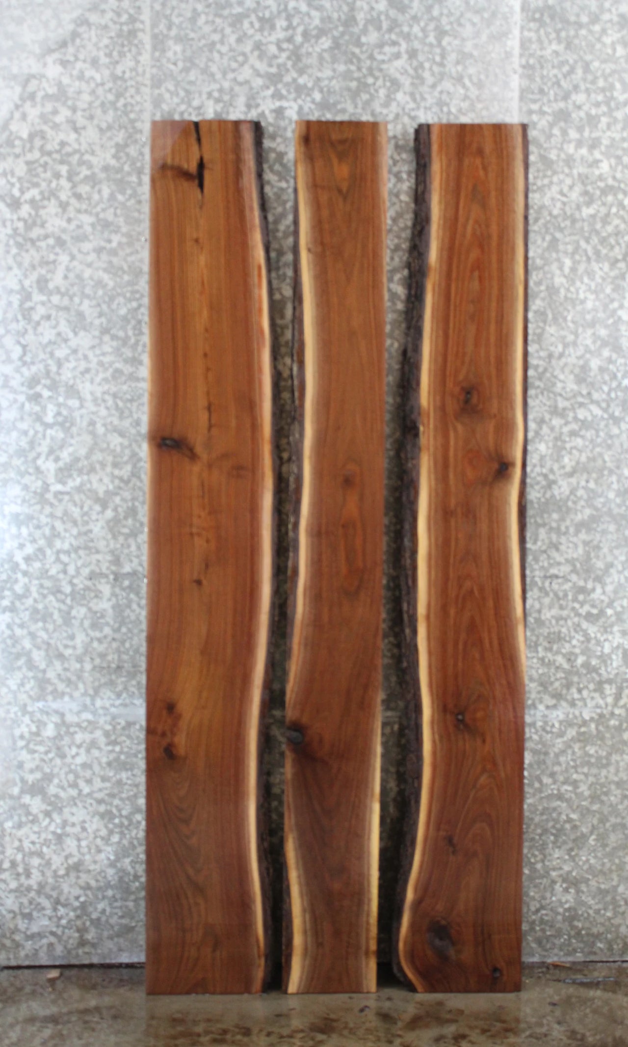 3- Black Walnut Live Edge Bookmatched Dining/Kitchen Table Set 42087-42089