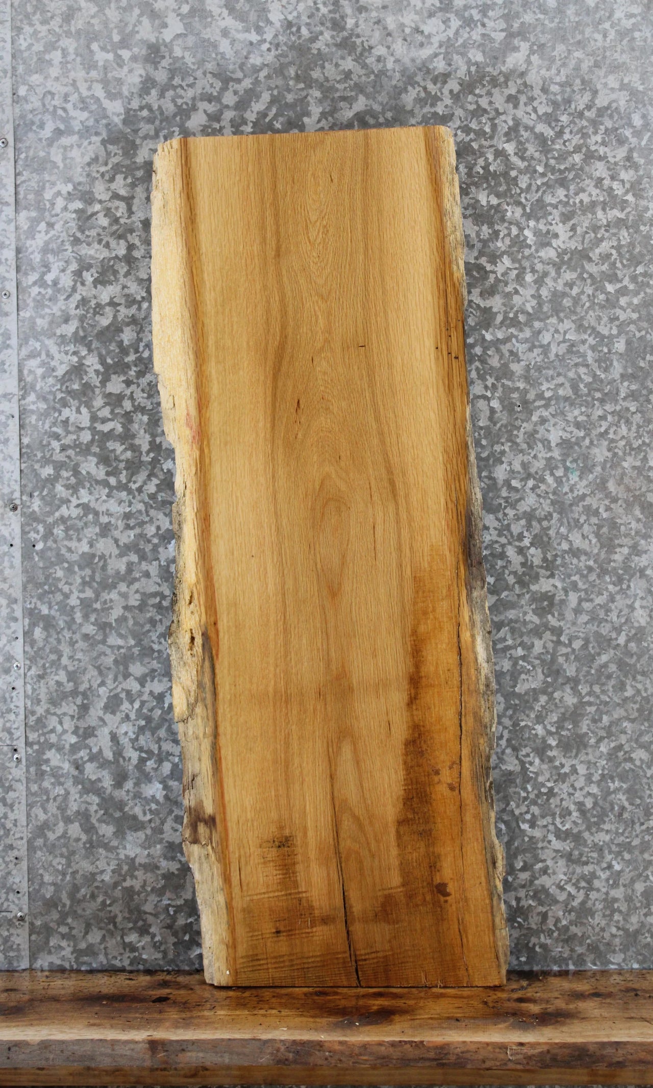Live Edge Hardwood Oak Console Table Top Slab 42108