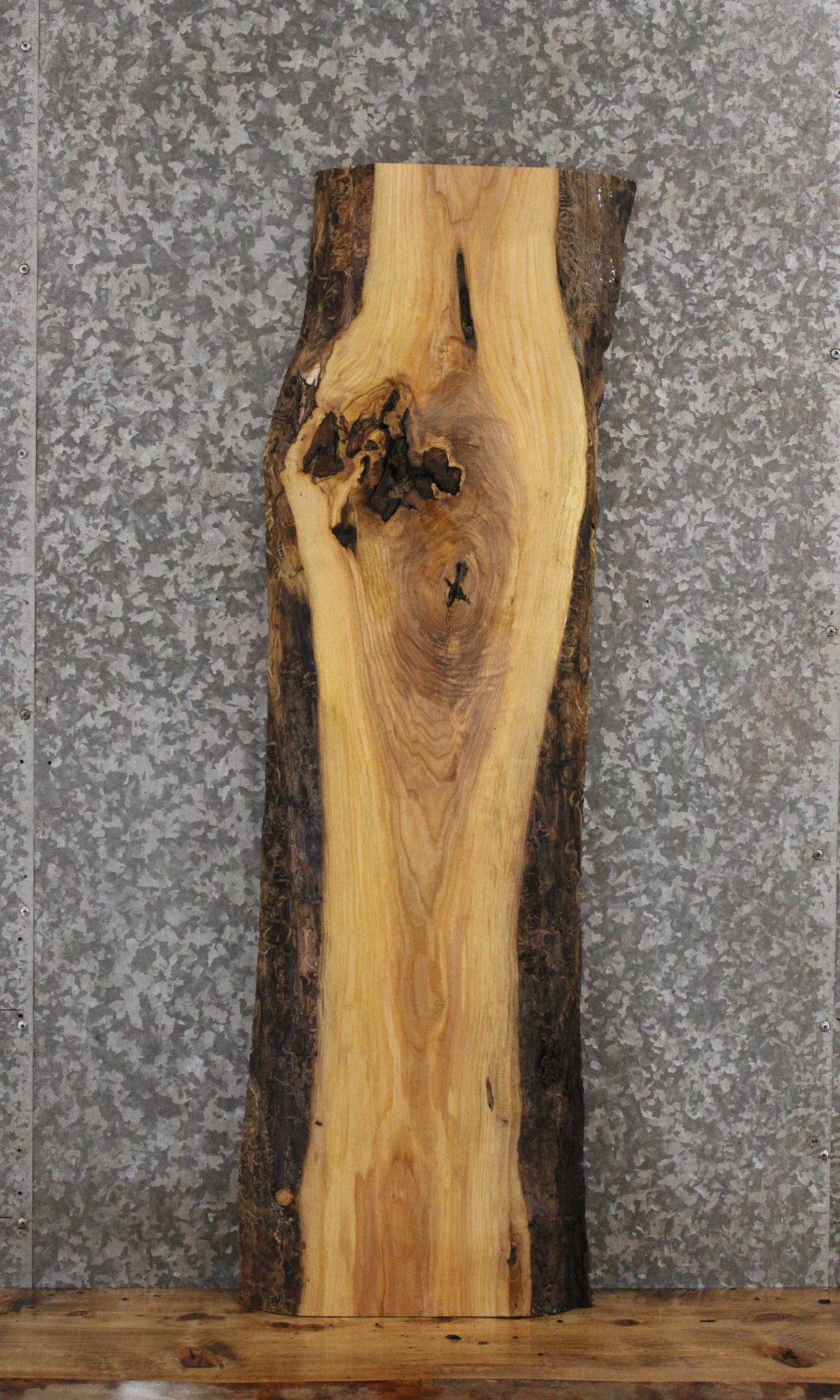 Ash Live Edge Wood Slab, Taxidermy Wood, Mantel, Bench 42117
