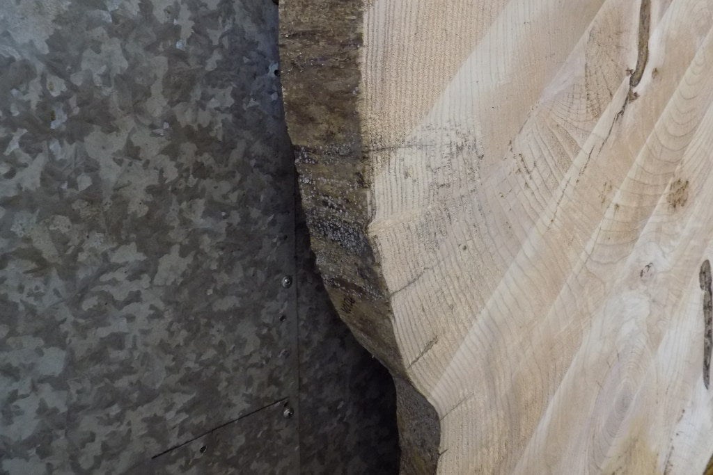 Round Cut Live Edge Ash Coffee Table Top Wood Slab CLOSEOUT 42126