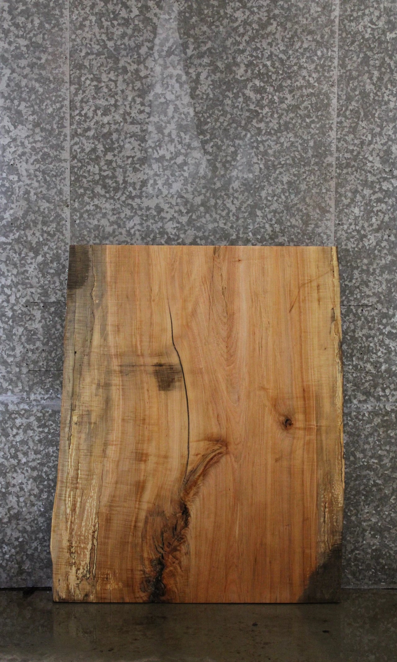 Spalted Maple Wide Coffee Table Top, Live Edge Wood Slab 42149