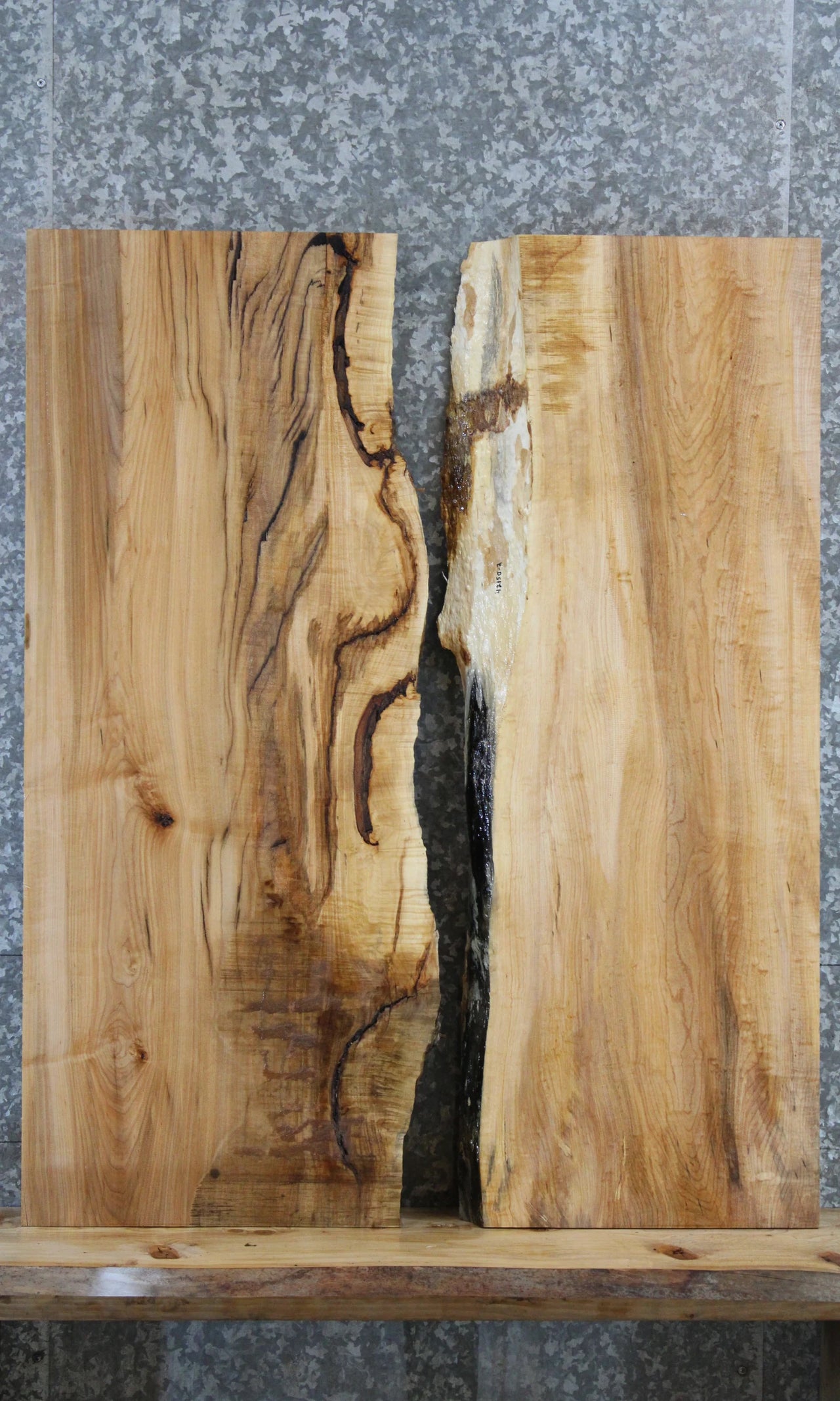 2- Hard Maple Book Match Coffee/Dining Table Top 42150