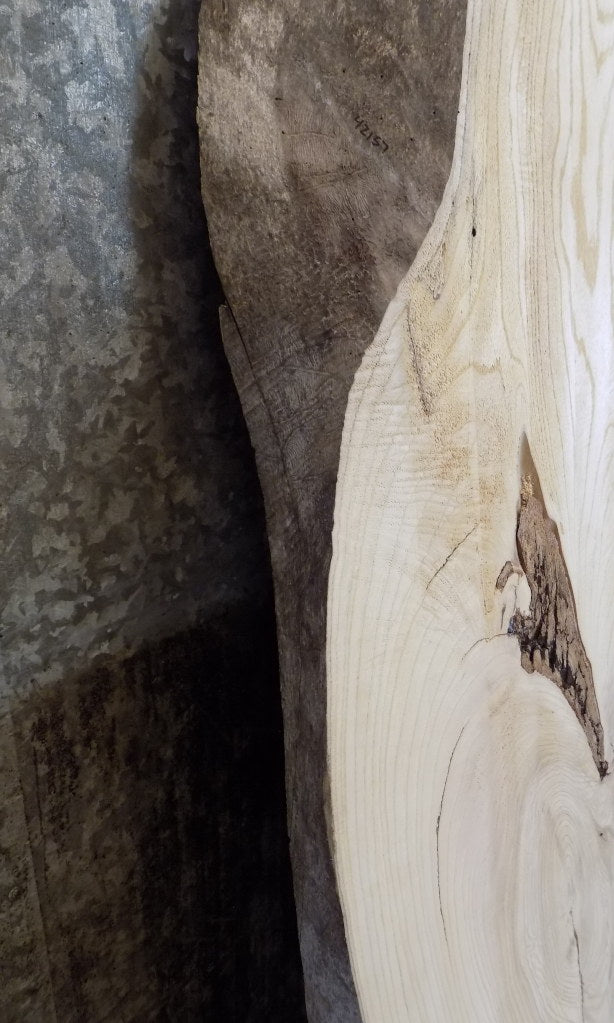 Ash Live Edge Sofa/Coffee Table Top Wood Slab CLOSEOUT 42157