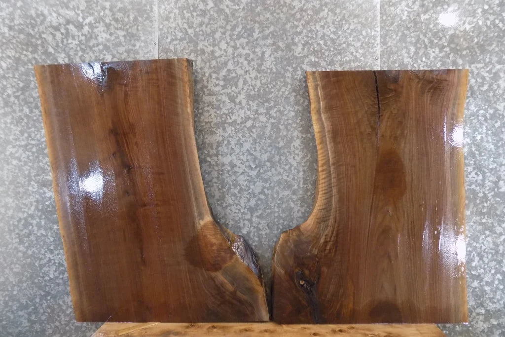 2- Live Edge Black Walnut Slabs, End Table Tops 42166,42175