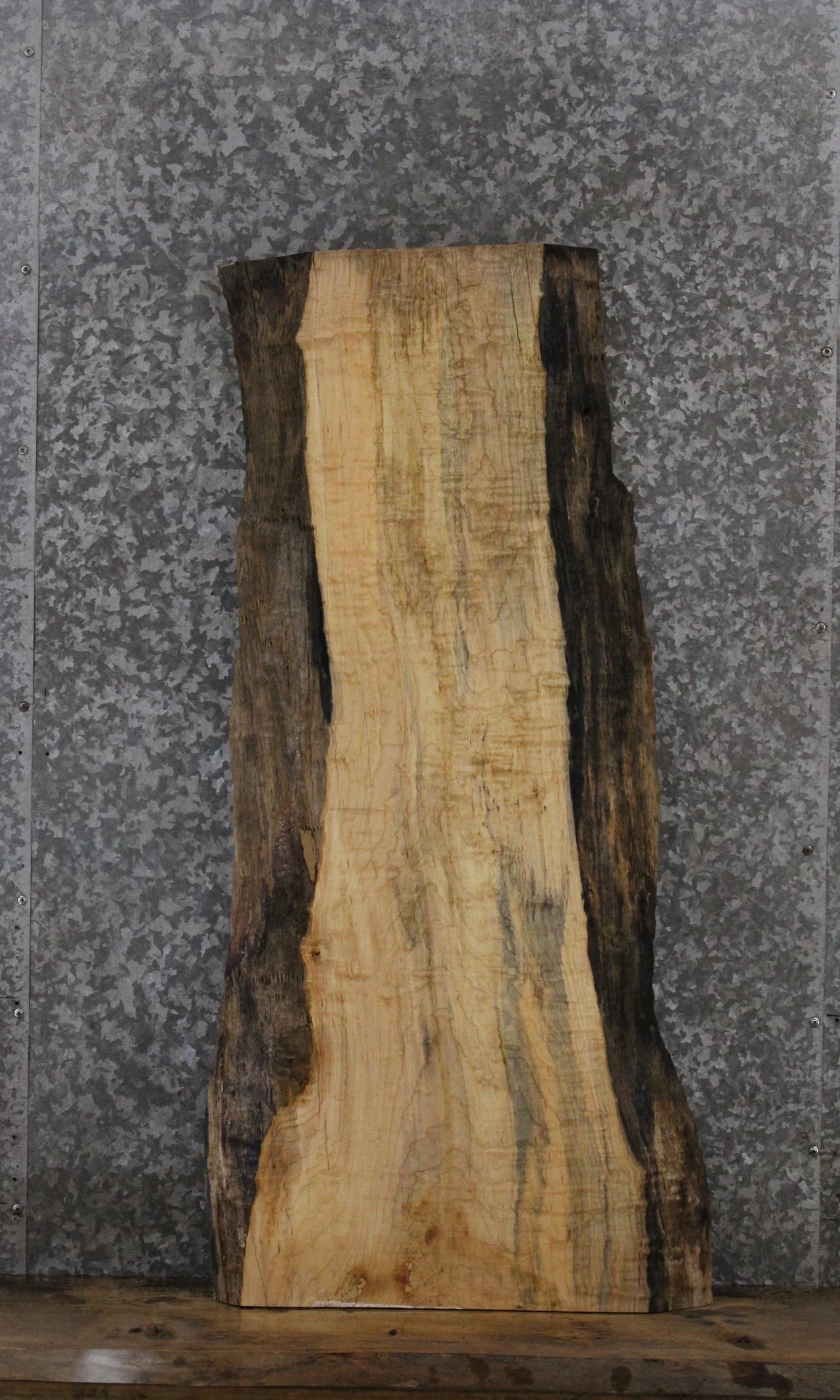Hard Maple Live Edge End Table/Shelf Slab 42170