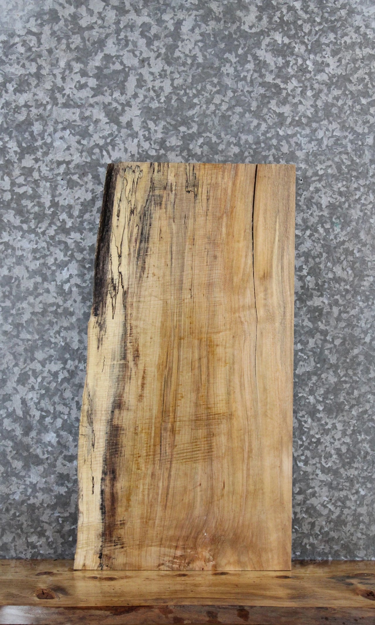 Spalted Maple Live Edge Charcuterie/End Table Slab 42217