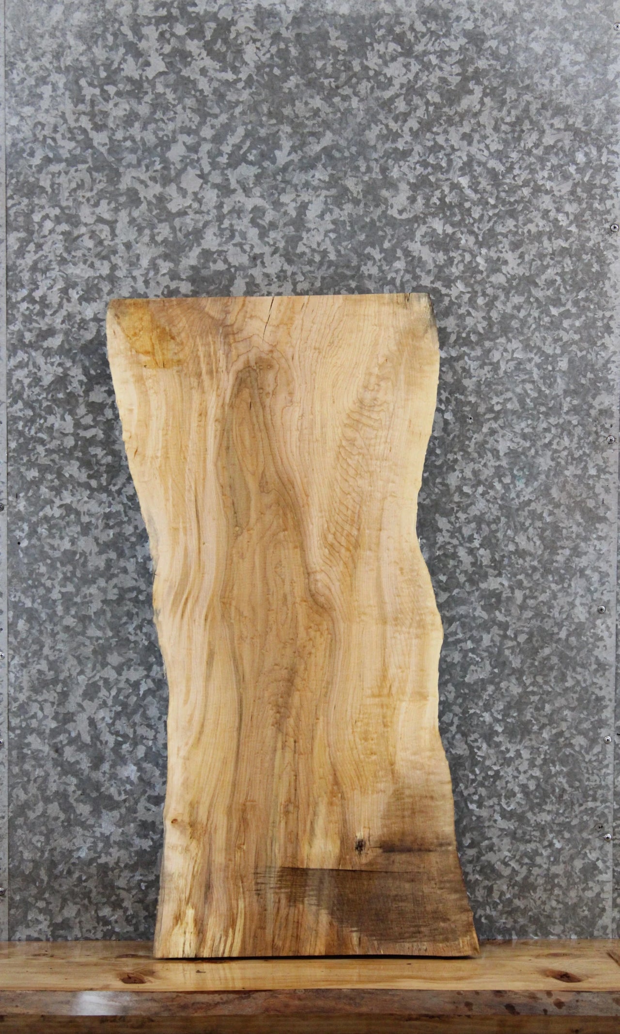 Hard Maple Live Edge Slab, Charcuterie Board, End Table Top 42270