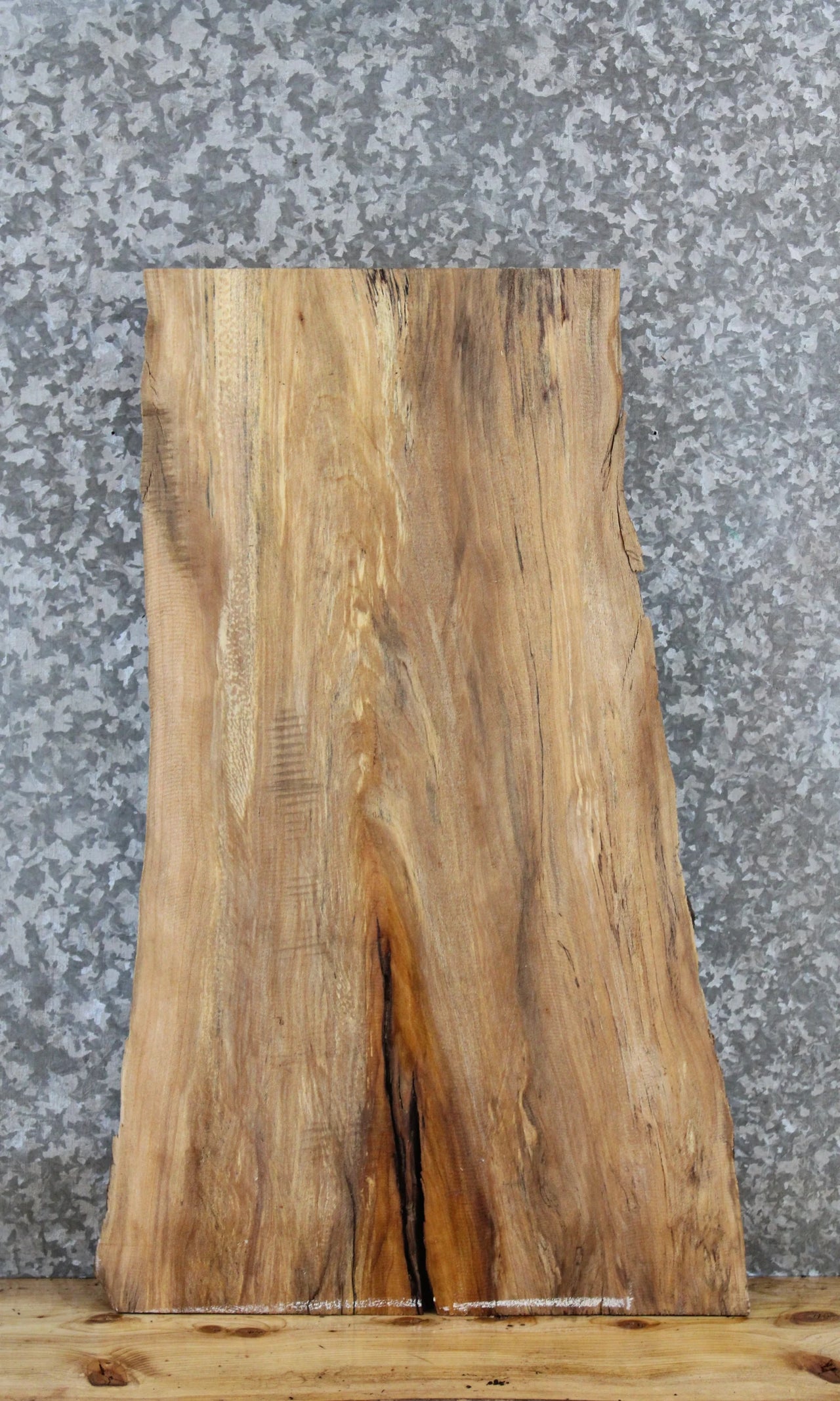 Spalted Maple Live Edge Wood Slab 42277