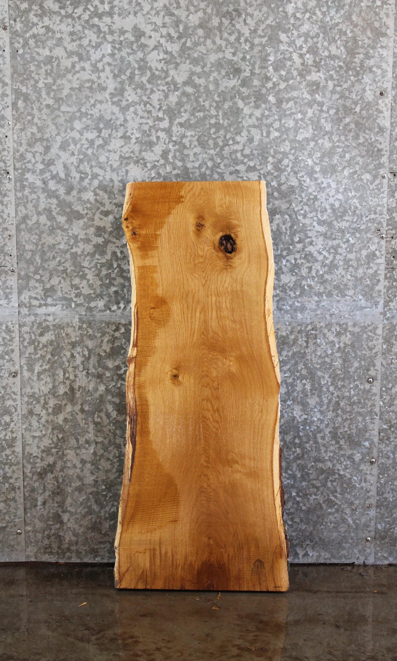 White Oak Live Edge Charcuterie/Taxidermy/End Table Slab 42286