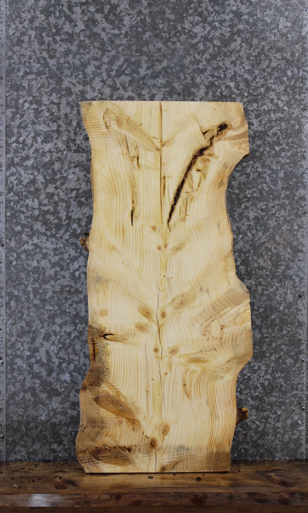 Knotty Pine Live Edge Coffee Table/Bench Top Slab 42297