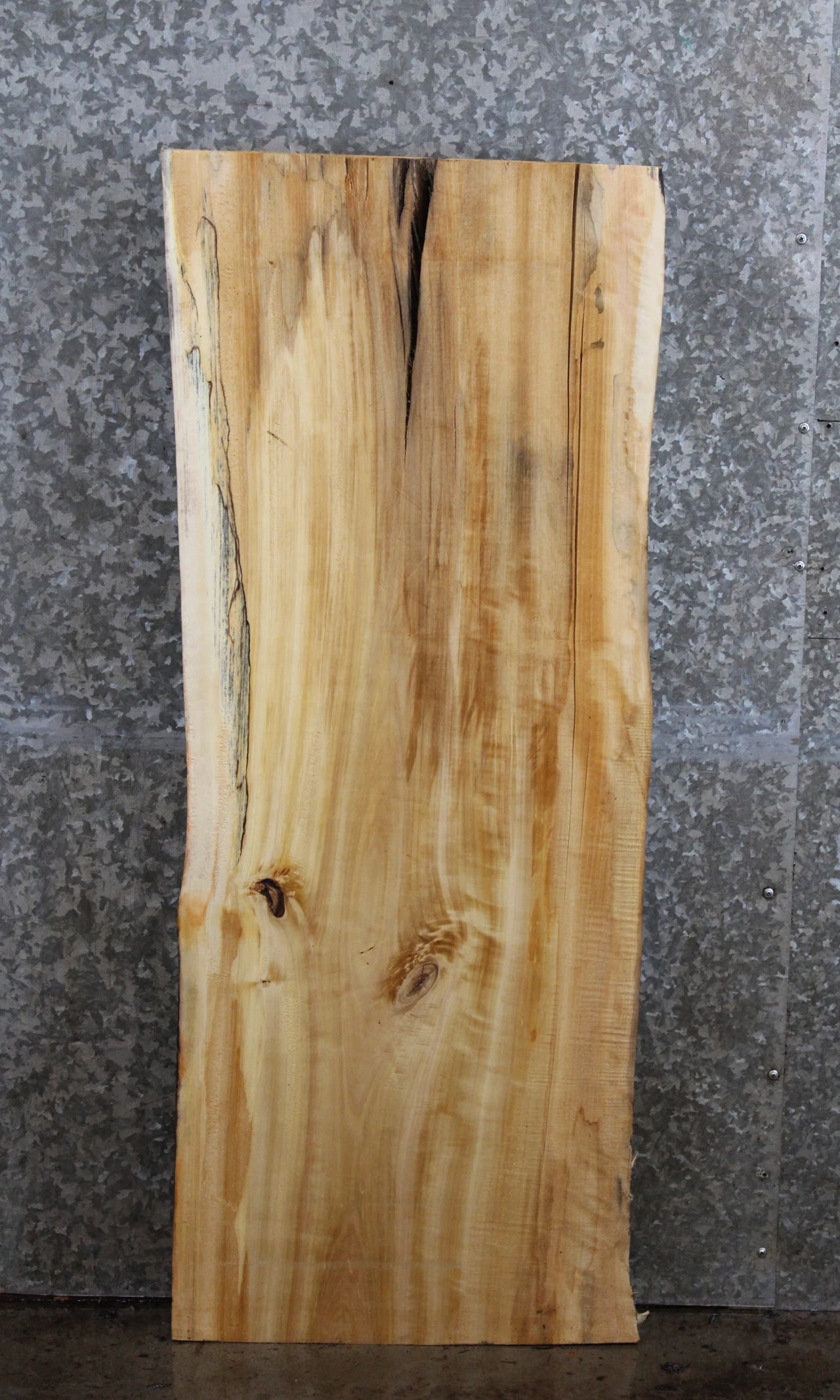 Maple Natural Edge Console Table Top/Mantel Slab 4251