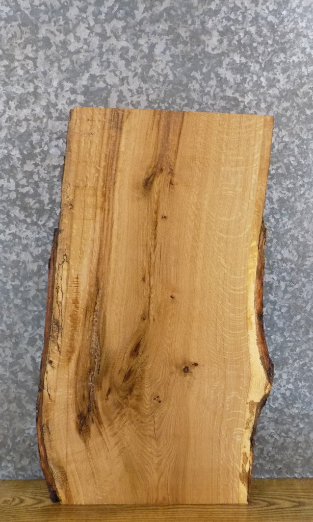White Oak Live Edge Salvaged End/Side Table Top Wood Slab 4266