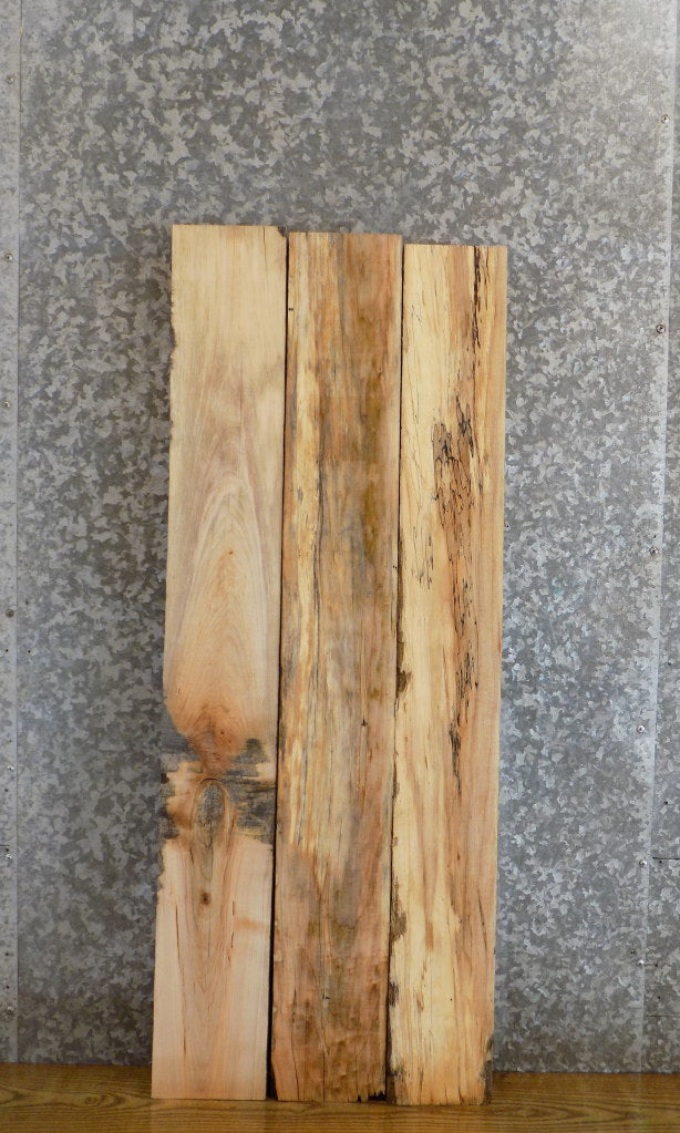 3- Rustic Maple Kiln Dried Lumber Boards/Wall Shelf Slabs 43140