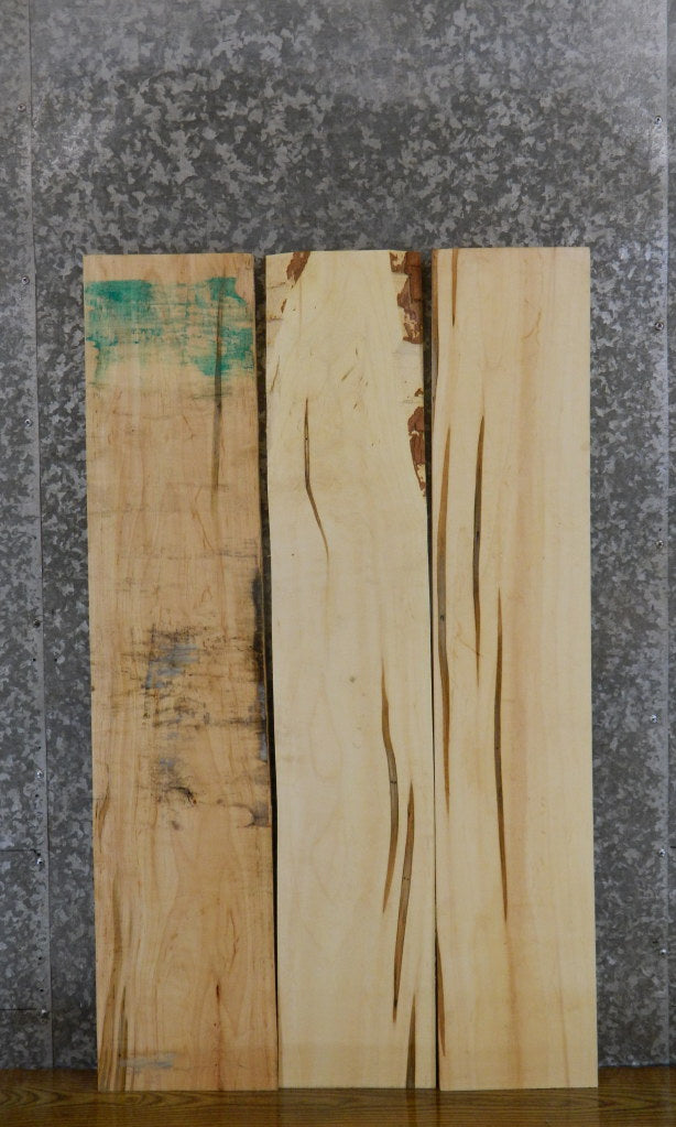 3- Rustic Ambrosia Maple Kiln Dried Lumber Boards/Craft Pack 43319