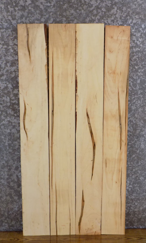4- Rustic Kiln Dried Ambrosia Maple Lumber Boards/Craft Pack 43332