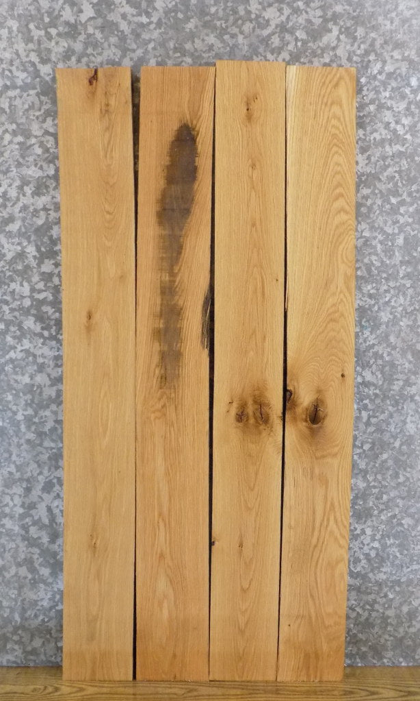 4- White Oak Rustic Lumber Boards/Wall/Book Shelf Slabs 43405-43406