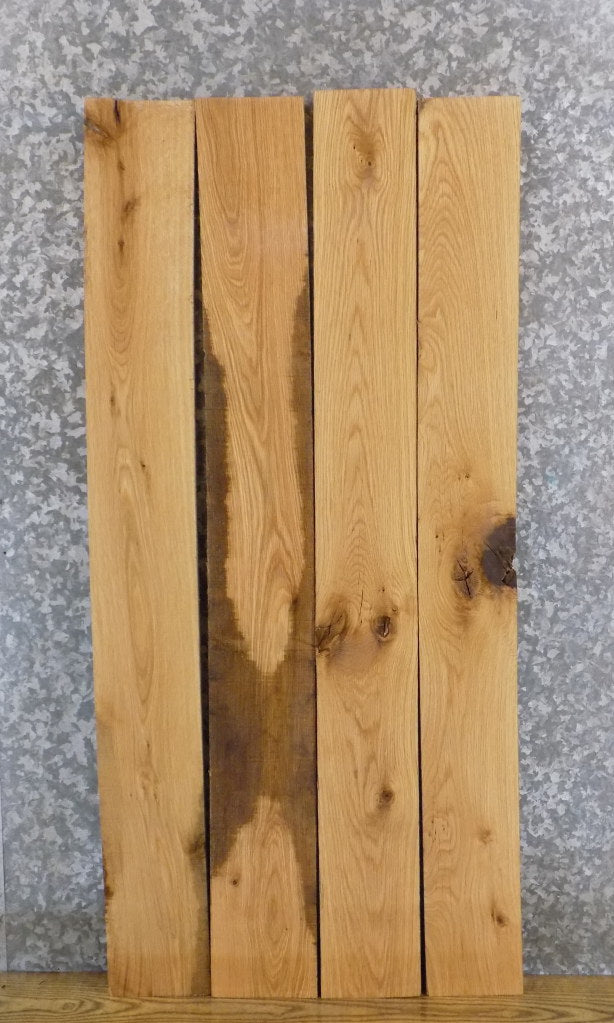 4- White Oak Rustic Lumber Boards/Wall/Book Shelf Slabs 43405-43406