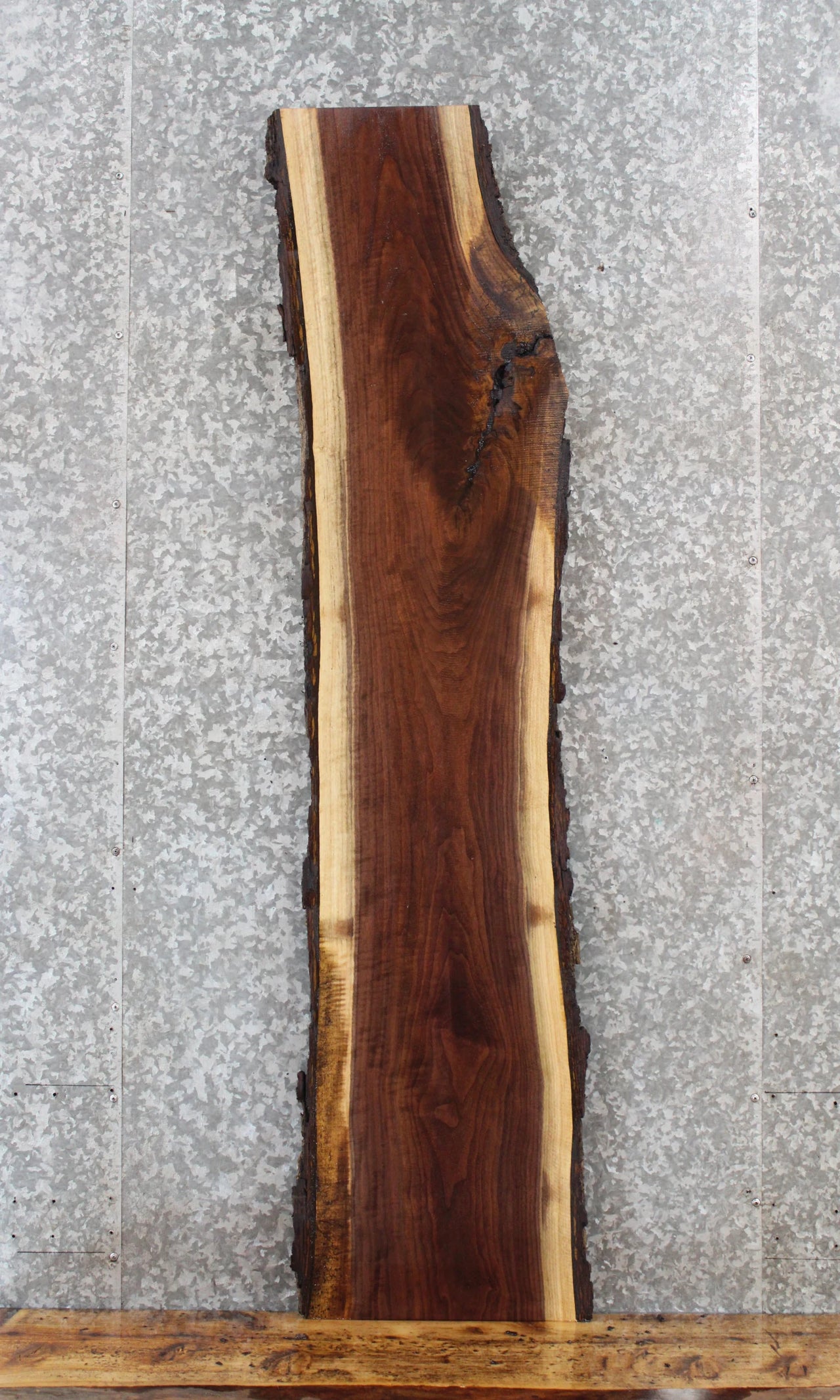 Live Edge Black Walnut Console Table/Bar Top Slab 4343