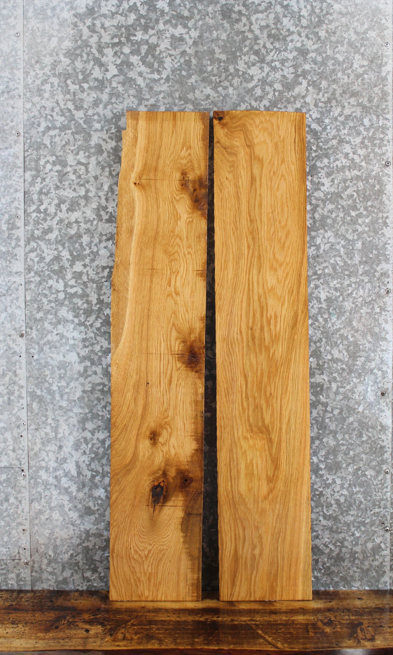2- Salvaged Ash Lumber Wall Shelves/Craft Pack 43531