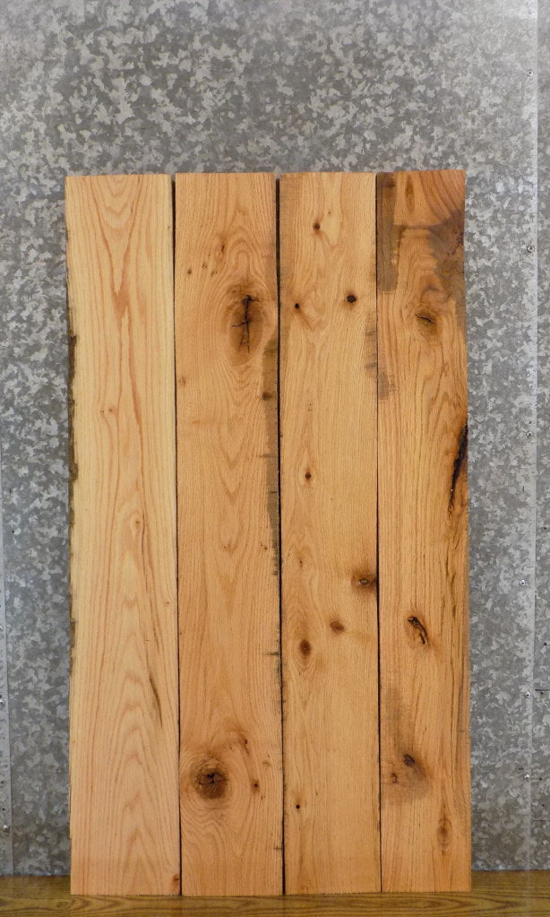4- Reclaimed Kiln Dried Red Oak Wall Shelf Wood Slabs/Lumber Pack 41781-41782