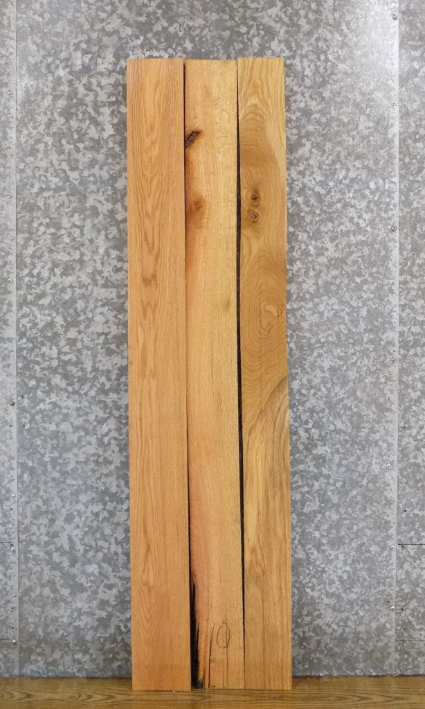 3- Kiln Dried Red Oak Wall/Book Shelves/Rustic Lumber Pack 30065
