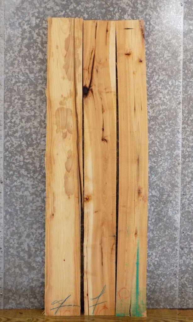 3- Hickory Rustic Kiln Dried Wall/Book Shelves/Lumber Boards 32812