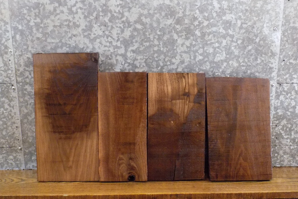4- Reclaimed Black Walnut Kiln Dried Craft Pack/Lumber Boards 13684-13685