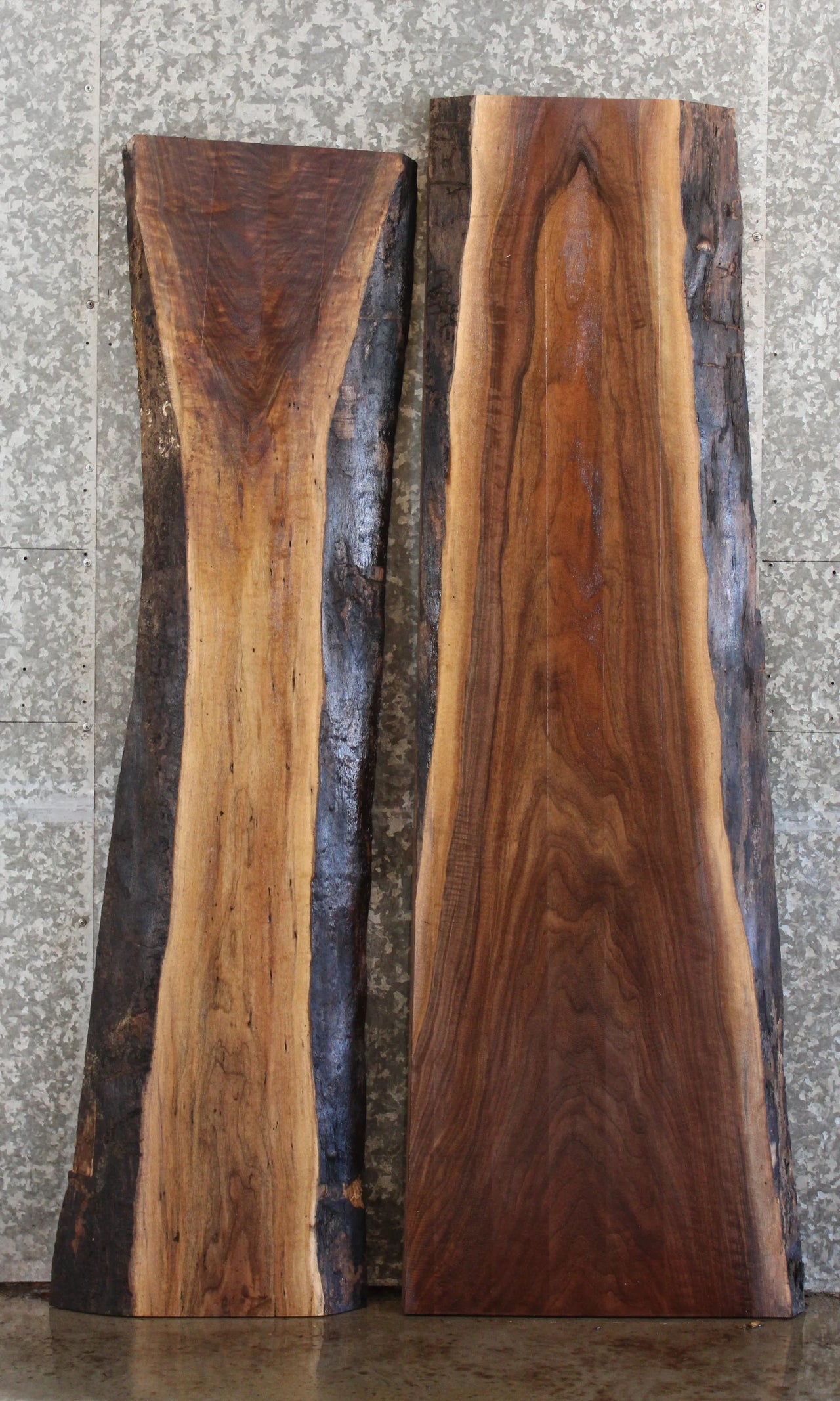 2- Live Edge Black Walnut Side/Coffee Table 4381-4382