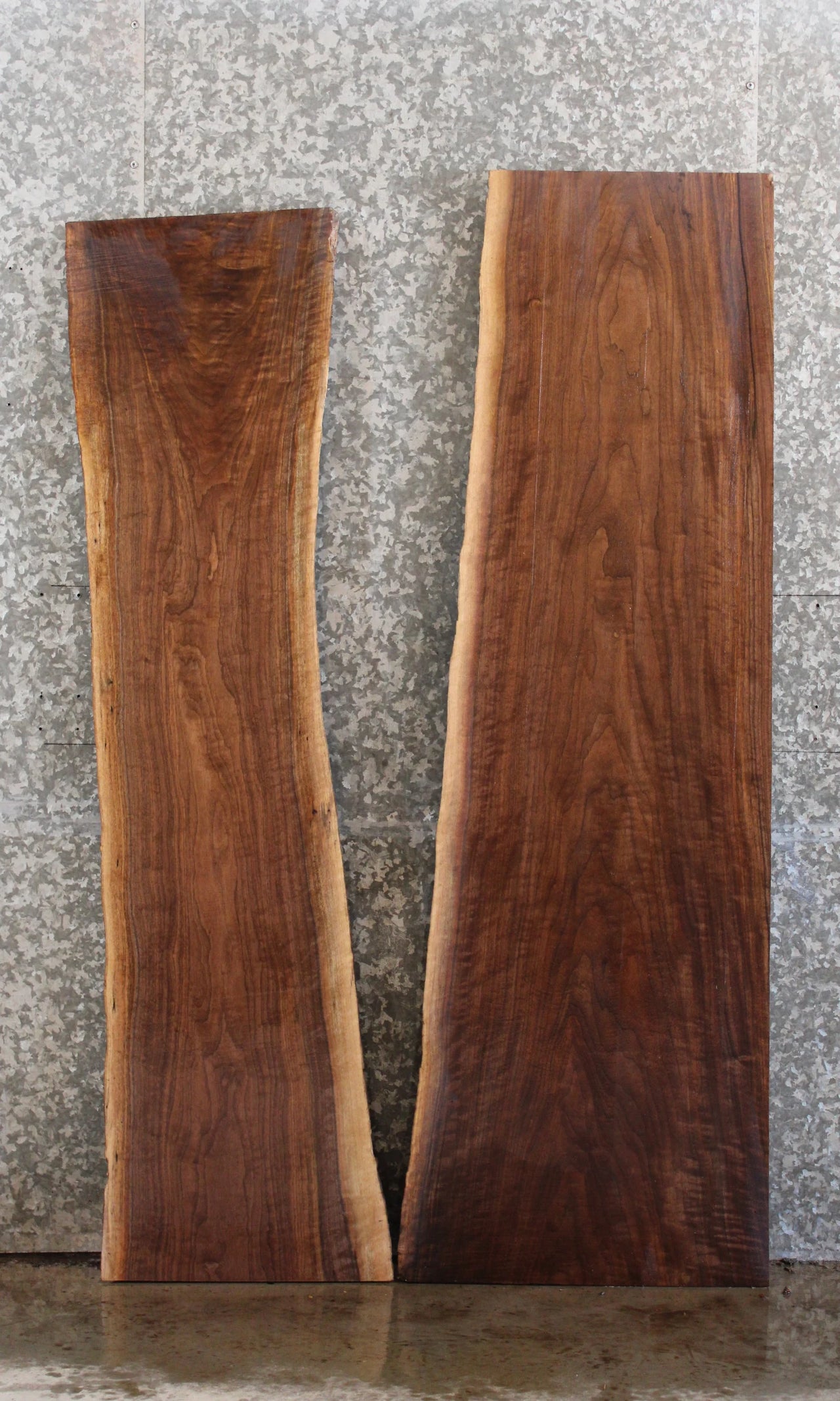 2- Live Edge Black Walnut Side/Coffee Table 4381-4382