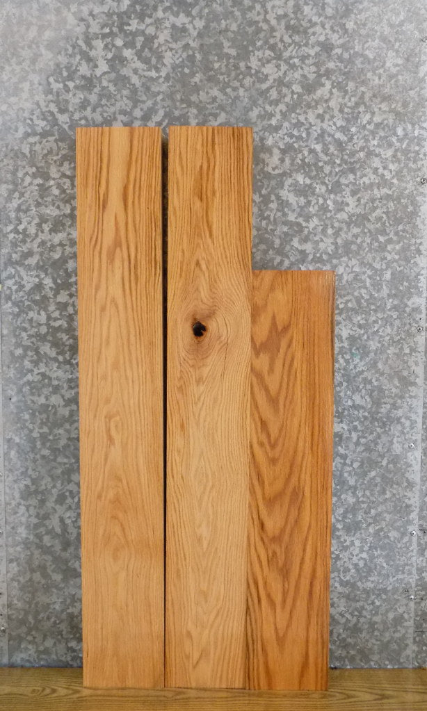 3- Salvaged Kiln Dried Red Oak Lumber Boards/Craft Pack Slabs 44008