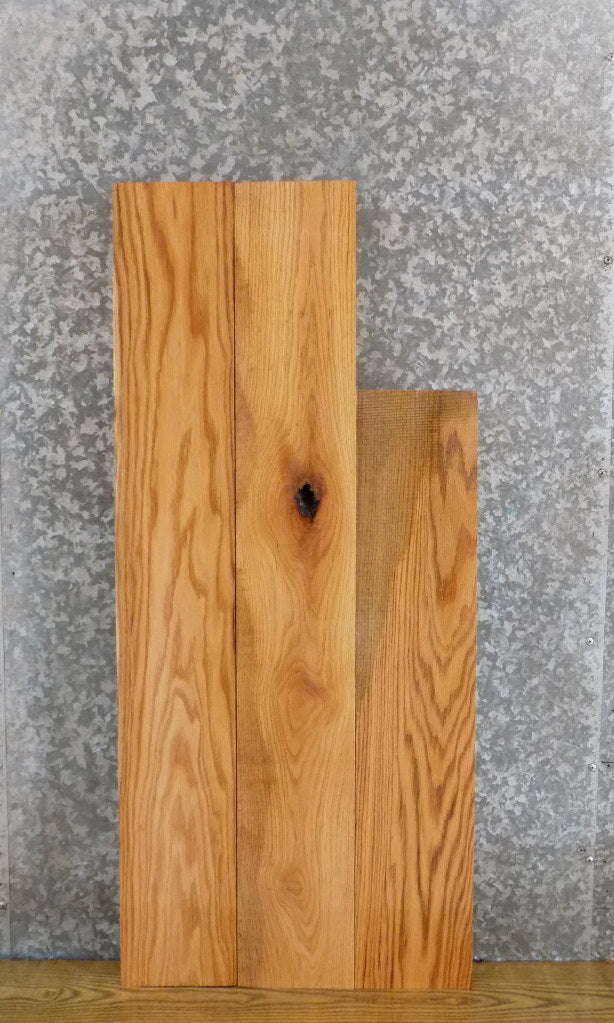 3- Salvaged Kiln Dried Red Oak Lumber Boards/Craft Pack Slabs 44008