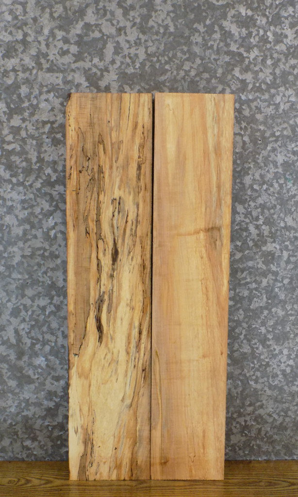 2- Salvaged Kiln Dried Spalted Maple Lumber Boards/Shelf Slabs 44012