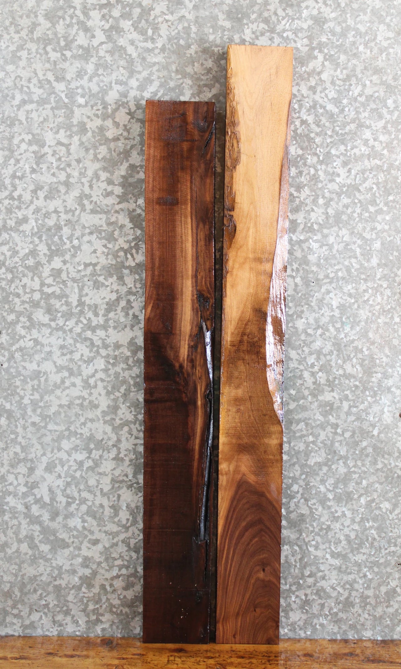 2- Rustic Black Walnut Lumber Boards/DIY Project 44017-44018