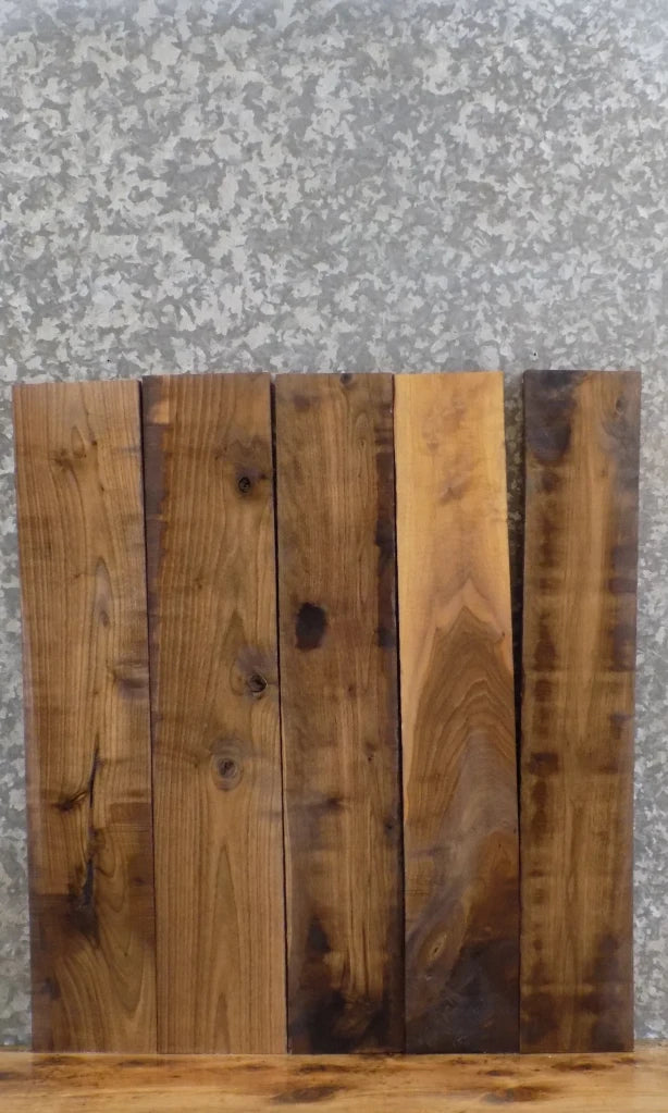 5- Kiln Dried Black Walnut Reclaimed Craftwood/Lumber Boards 44062