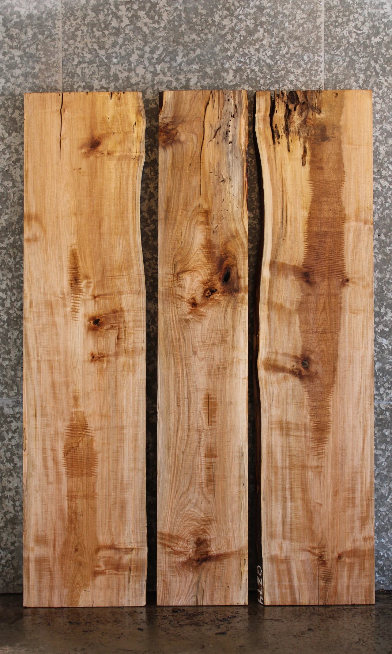 3- Live Edge Maple Slab Kitchen/Dining Table Top 4417-4419