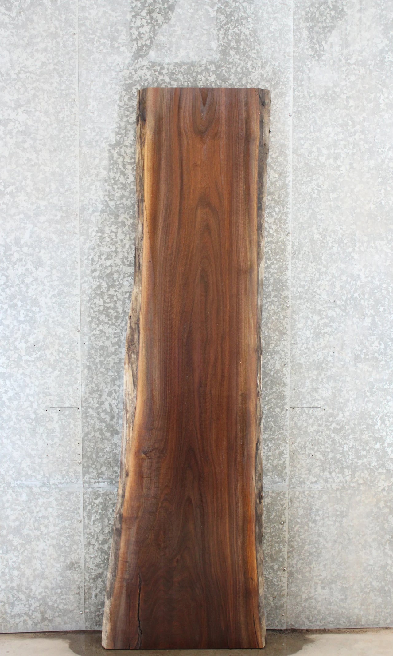 Rustic Live Edge Black Walnut Conference Table Top Slab 990