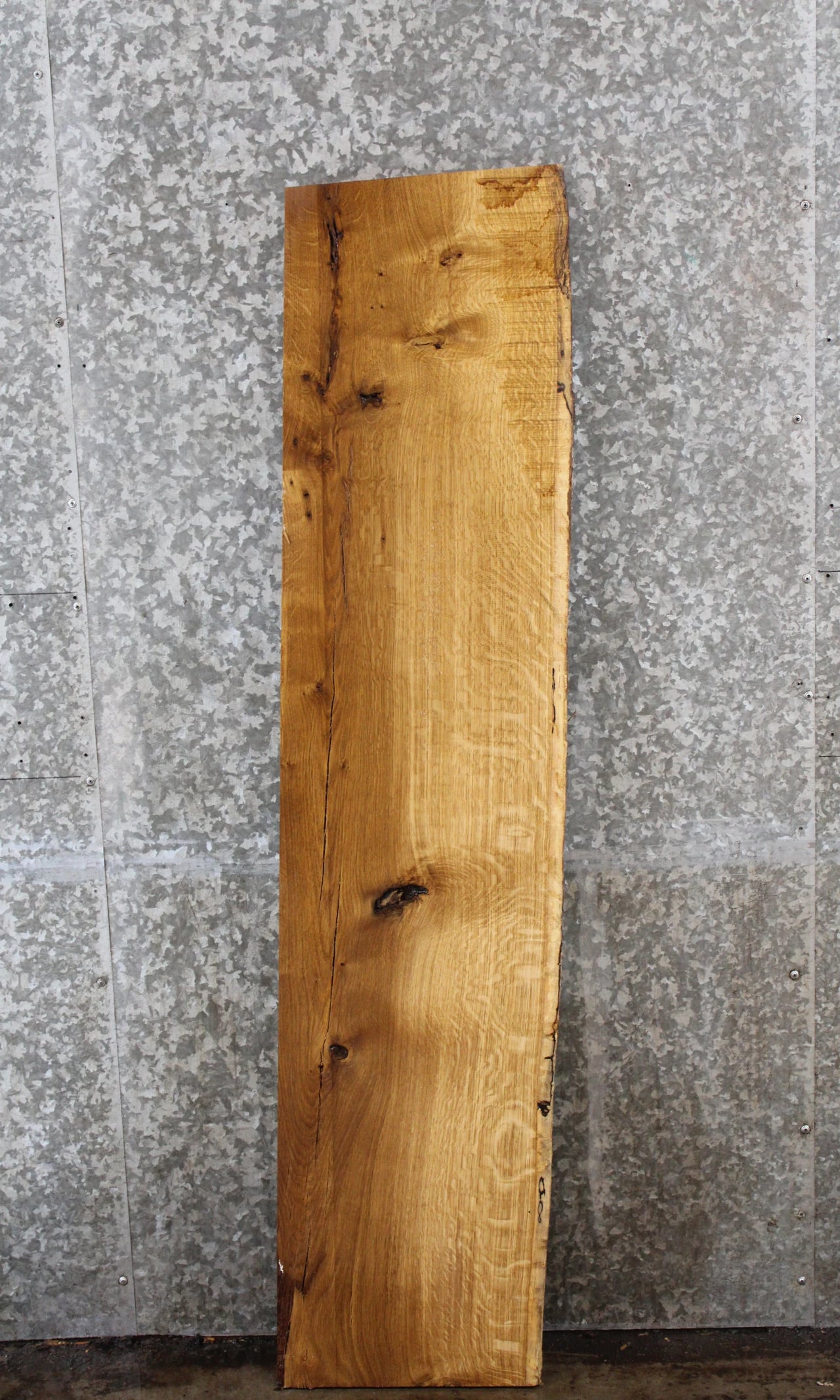 Live Edge Oak Book Shelf Slab, Lumber Board, Wood 4422
