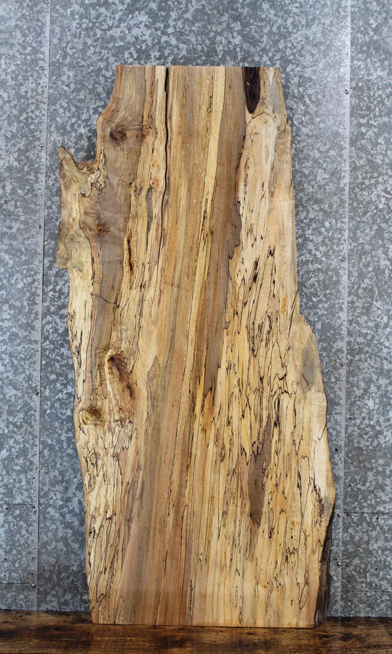 Live Edge Spalted Maple Desk/Dining Table Top Slab 4478