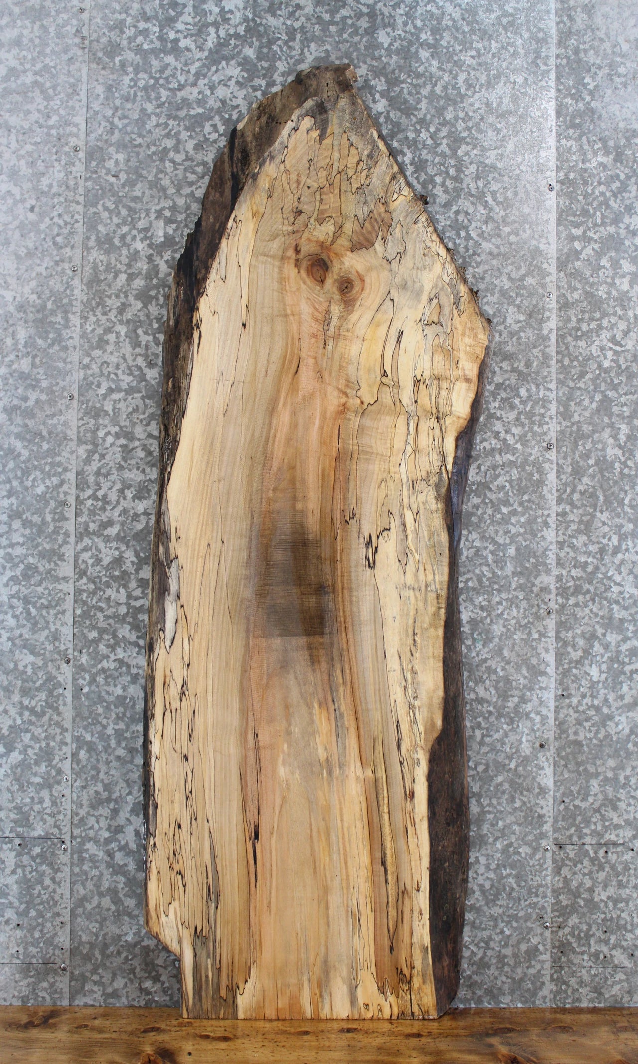 Live Edge Spalted Maple Side Table/Desk Top Slab 4481