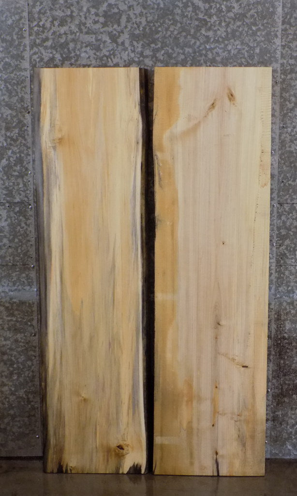 2- Live Edge Bookmatched Maple Kitchen Table/Desk Top Slabs 4488-4489
