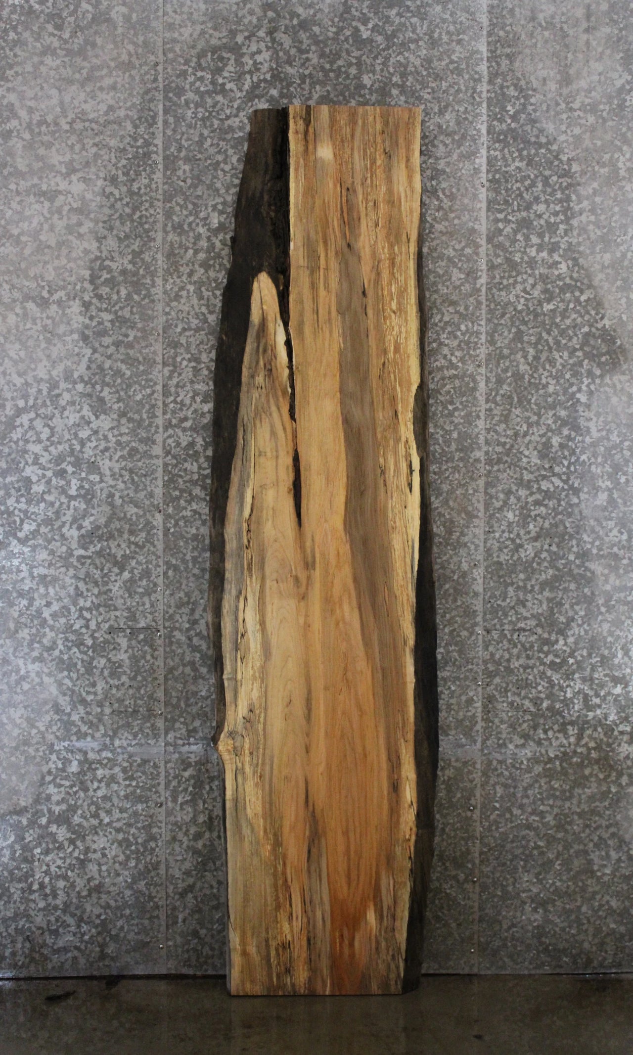 Spalted Maple Bar Top/Desk Slab, Live Edge Wood Slab 45000