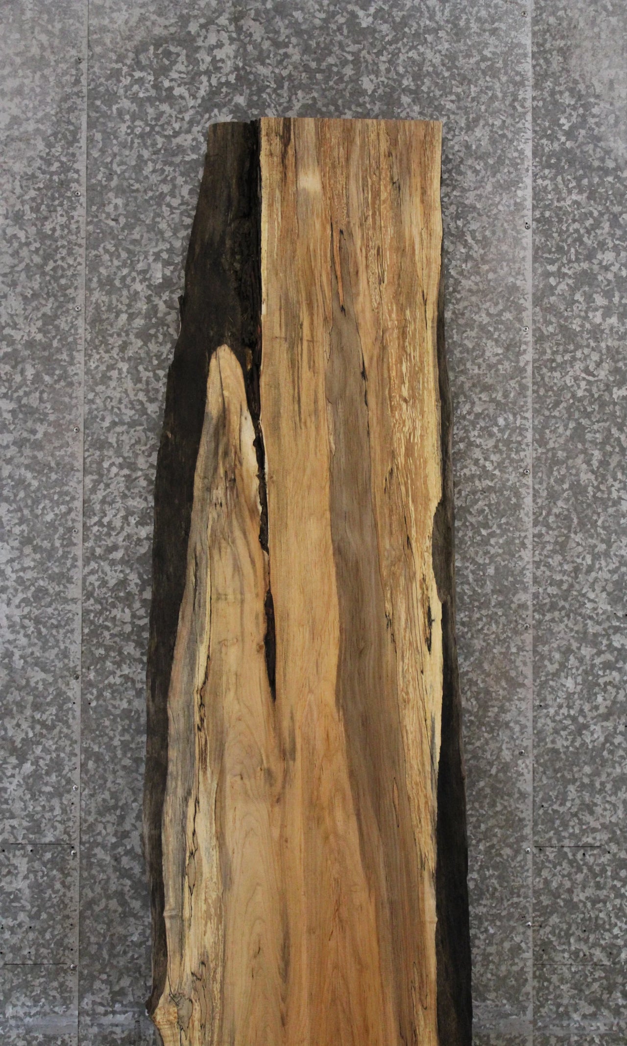 Spalted Maple Bar Top/Desk Slab, Live Edge Wood Slab 45000