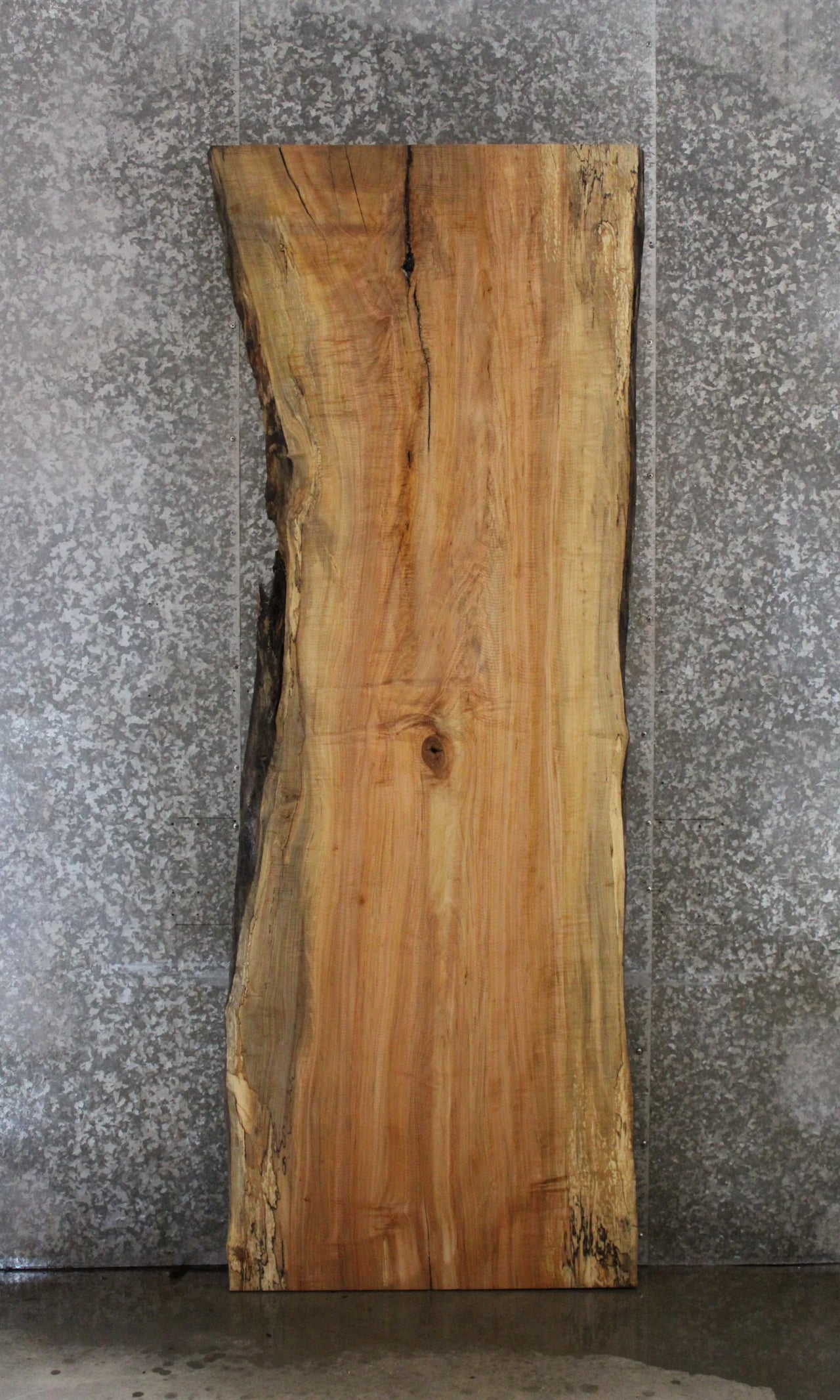 Spalted Maple Computer Desk Slab/Bar Top, Live Edge Wood 45006