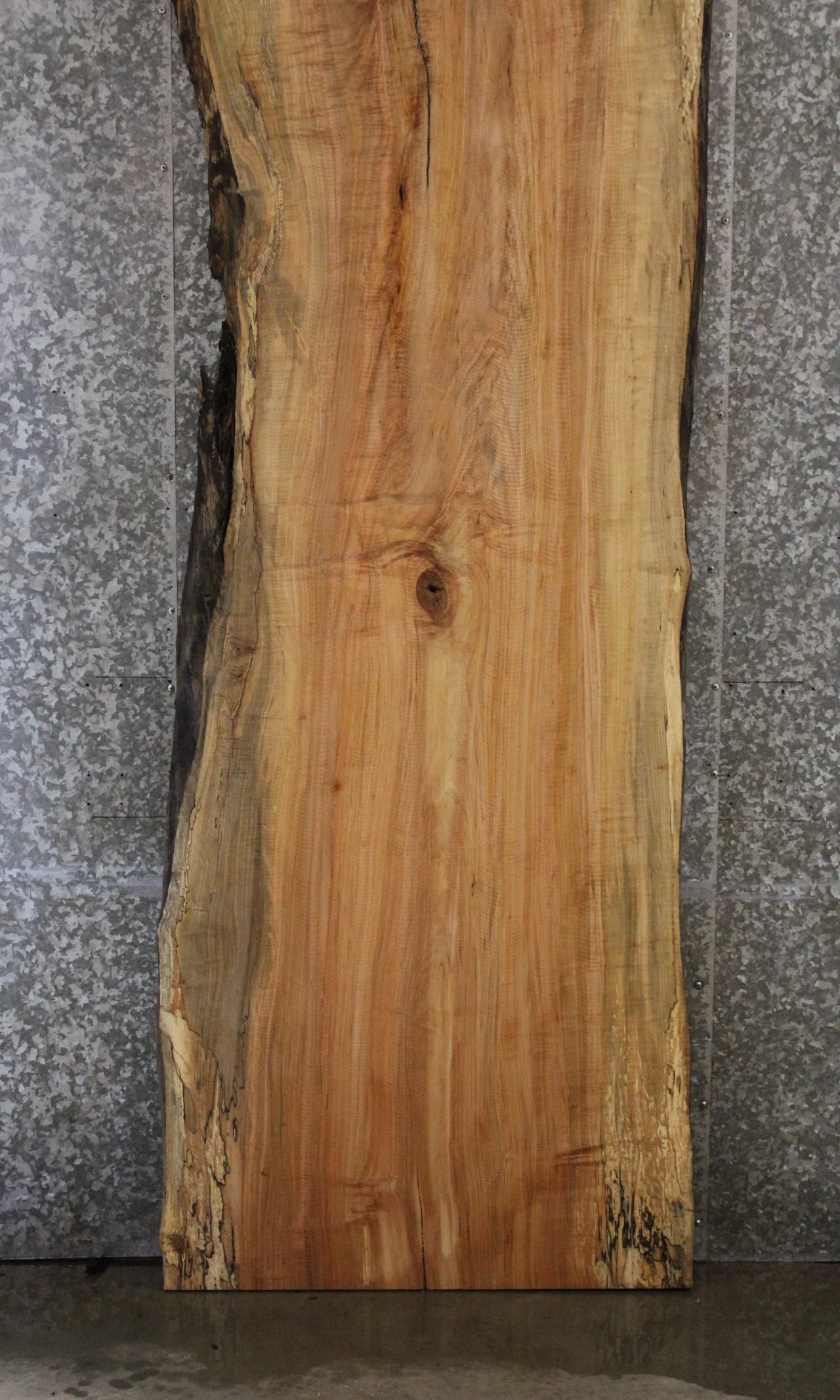 Spalted Maple Computer Desk Slab/Bar Top, Live Edge Wood 45006