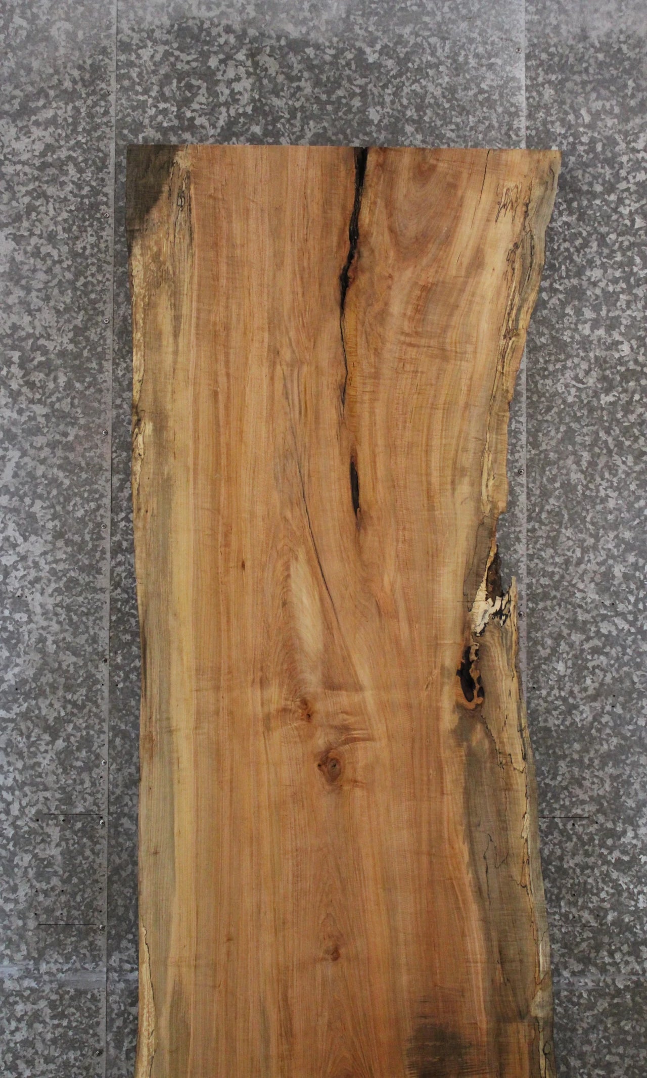 Spalted Maple Computer Desk Slab/Bar Top, Live Edge Wood 45006