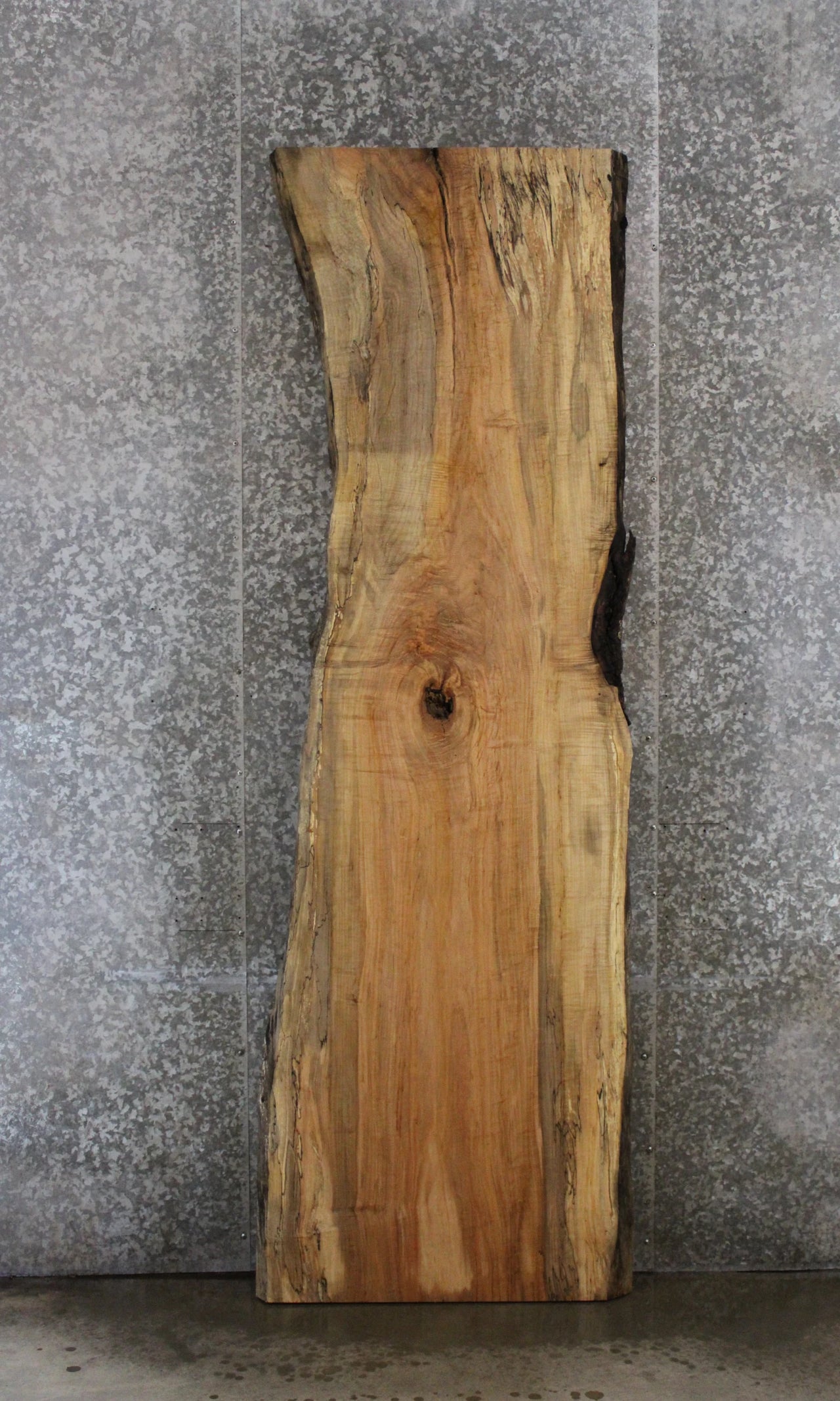 Spalted Maple Live Edge Slab Computer Desk, Bar Top 45008