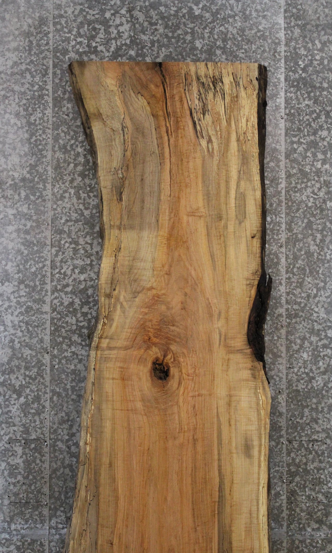 Spalted Maple Live Edge Slab Computer Desk, Bar Top 45008