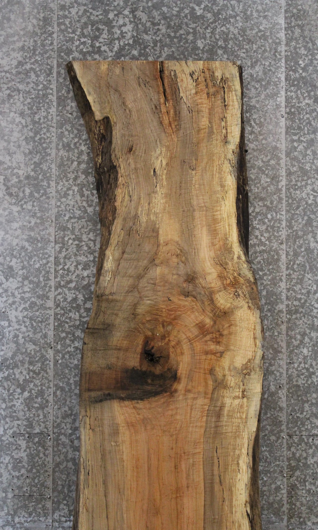 Spalted Maple Live Edge Wood Slab, Computer Desk, Bar Top 45009